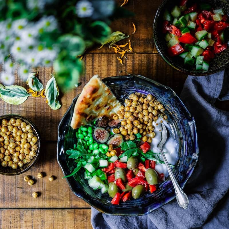 Photo of beautifully aranged food
